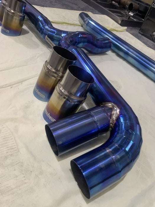 Audi S3 8V Titanium Exhaust 3-Door 3" Cat Back None Resonated - Nicromobeum Exhausts
