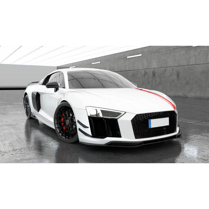P Style Carbon Fibre Front Splitter for Audi R8 V10 Gen 2 15-19