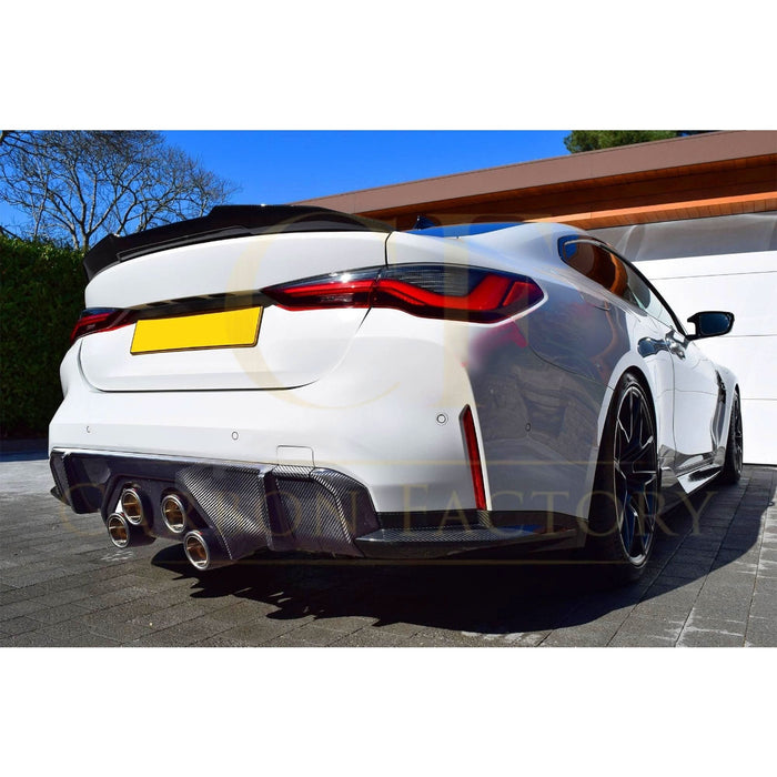 V Style Dry Carbon Fibre Rear Diffuser for BMW G80 M3 G82 G83 M4 21-Present