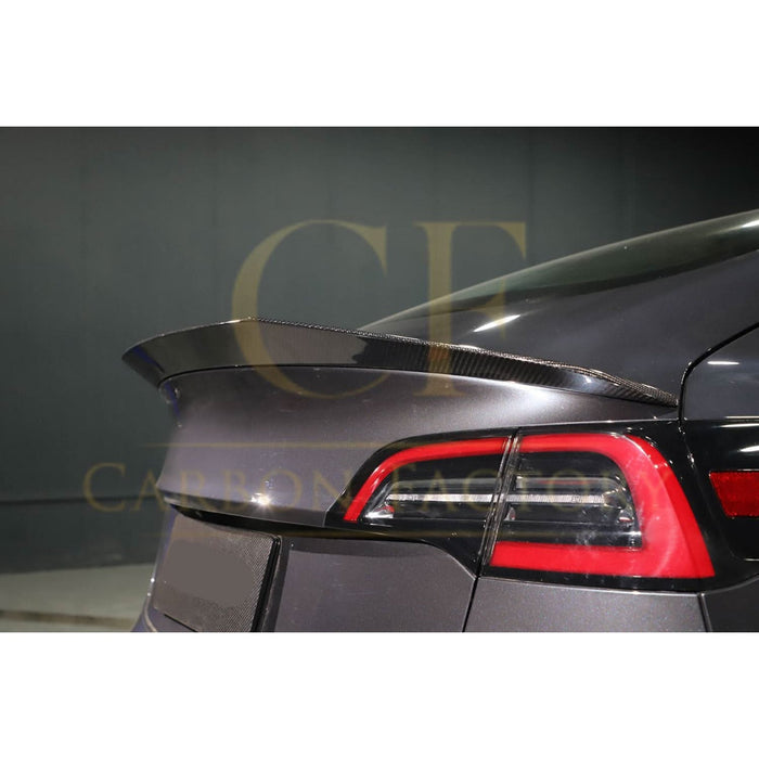 R Style Carbon Fibre Boot Spoiler for Tesla Model 3 16-23