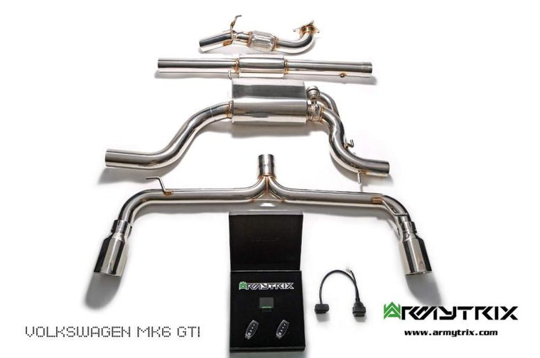 Volkswagen Scirocco R Turbo Back Exhaust System - Armytrix Exhausts