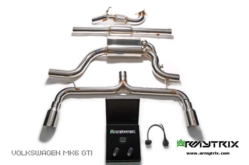 Armytrix Turbo Back Exhaust System for Volkswagen Scirocco R